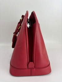 BN2558 Fuoco Saffiano Lux Promenade Bag