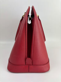 BN2558 Fuoco Saffiano Lux Promenade Bag