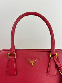BN2558 Fuoco Saffiano Lux Promenade Bag