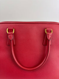 BN2558 Fuoco Saffiano Lux Promenade Bag
