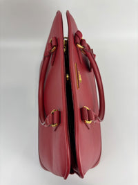 BN2558 Fuoco Saffiano Lux Promenade Bag