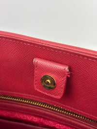BN2558 Fuoco Saffiano Lux Promenade Bag