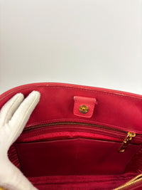 BN2558 Fuoco Saffiano Lux Promenade Bag