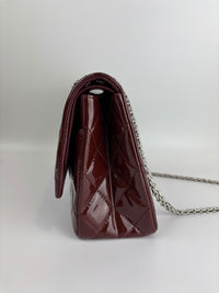 2.55 Reissue 227 Quilted Patent Leather in Burgundy SHW