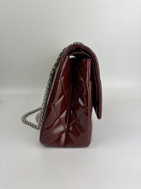 2.55 Reissue 227 Quilted Patent Leather in Burgundy SHW