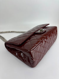 2.55 Reissue 227 Quilted Patent Leather in Burgundy SHW