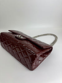 2.55 Reissue 227 Quilted Patent Leather in Burgundy SHW