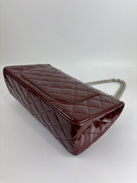 2.55 Reissue 227 Quilted Patent Leather in Burgundy SHW