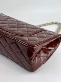 2.55 Reissue 227 Quilted Patent Leather in Burgundy SHW