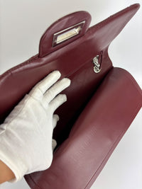 2.55 Reissue 227 Quilted Patent Leather in Burgundy SHW
