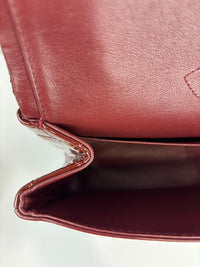2.55 Reissue 227 Quilted Patent Leather in Burgundy SHW