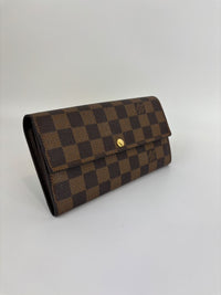 Sarah Wallet in Damier Ebene