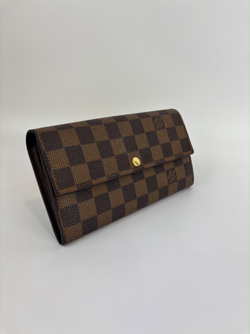 Sarah Wallet in Damier Ebene