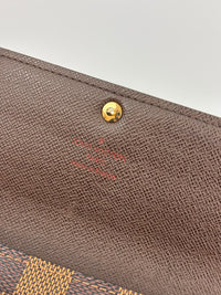 Sarah Wallet in Damier Ebene