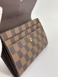 Sarah Wallet in Damier Ebene
