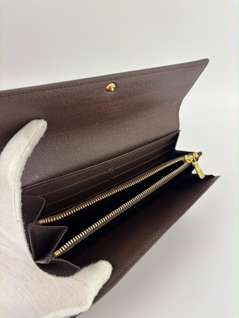 Sarah Wallet in Damier Ebene