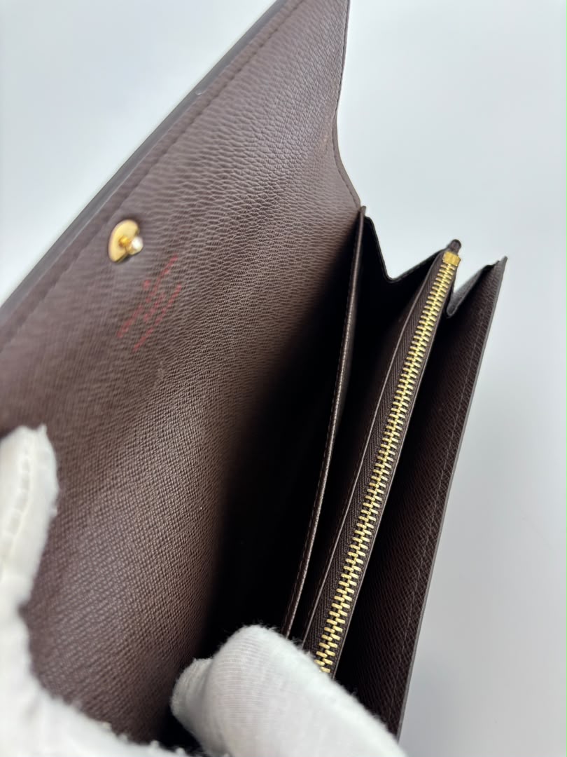Sarah Wallet in Damier Ebene