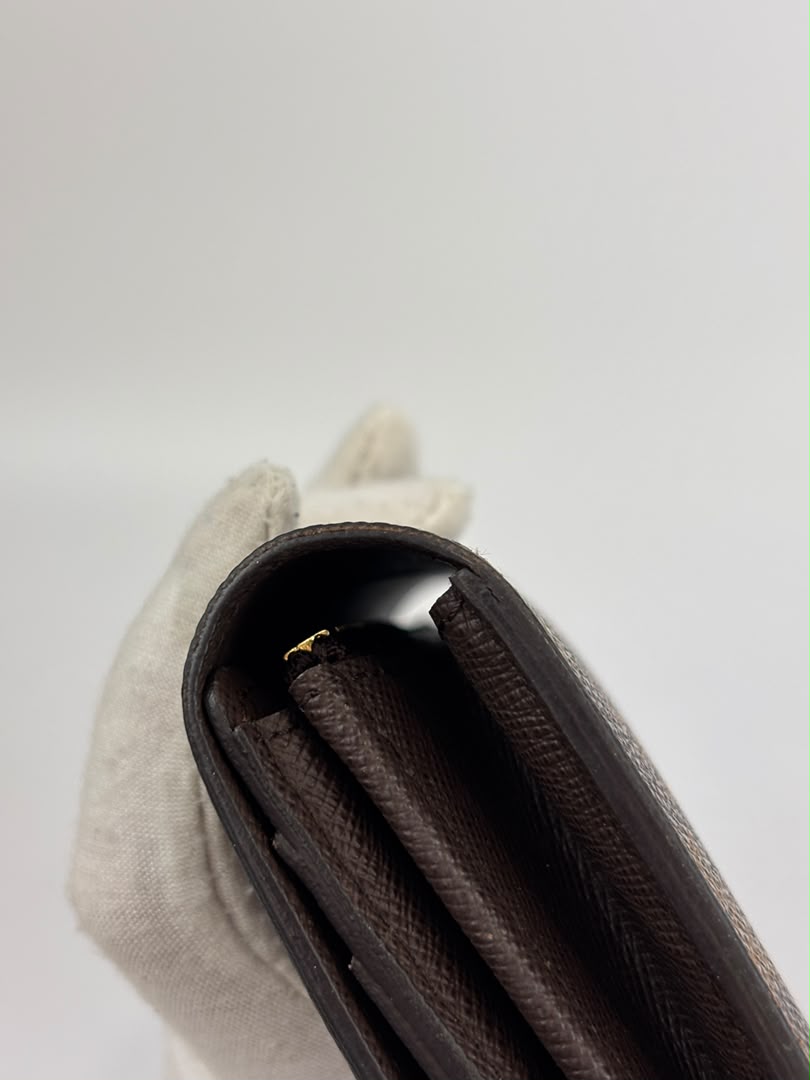Sarah Wallet in Damier Ebene