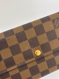 Sarah Wallet in Damier Ebene