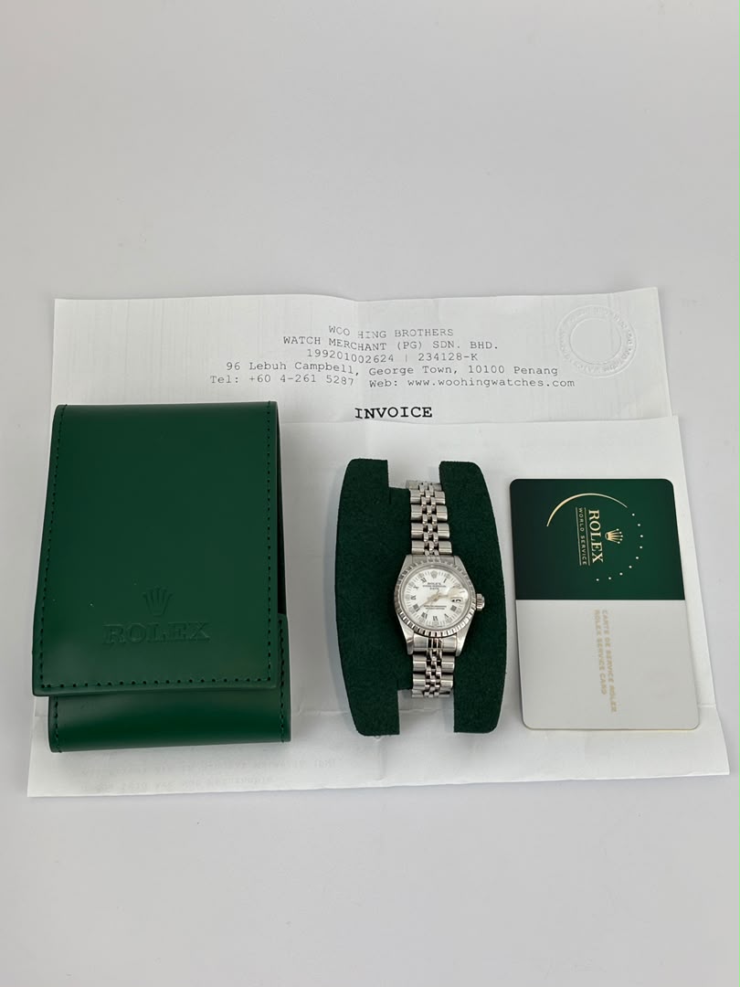 Lady-Datejust 26 White Roman 69174