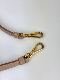 BN2274 Saffiano Lux Galleria Double Zip Tote in Cammeo GHW