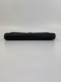 Diorama Croisiere Wallet on Chain Clutch in Black Grained Calfskin