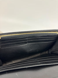 Diorama Croisiere Wallet on Chain Clutch in Black Grained Calfskin
