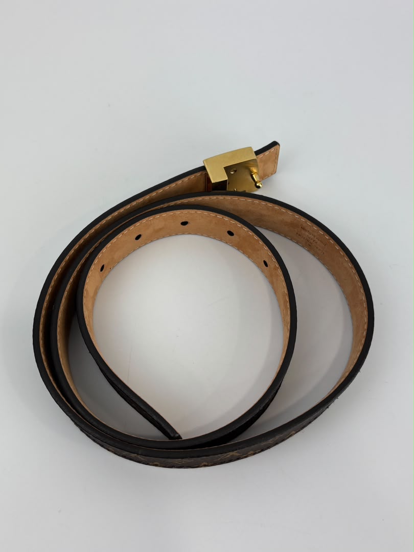 Mini Monogram 25mm LV Initiales Belt Size 80