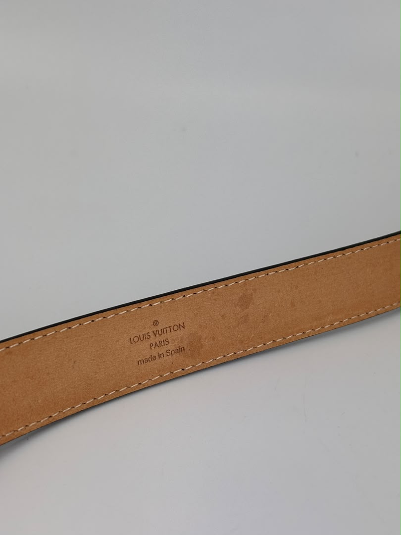 Mini Monogram 25mm LV Initiales Belt Size 80