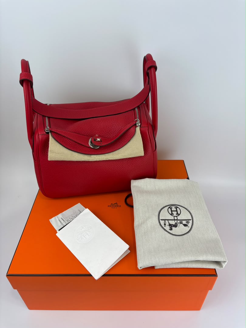 Lindy 26 Rouge Casaque Clemence Leather PHW