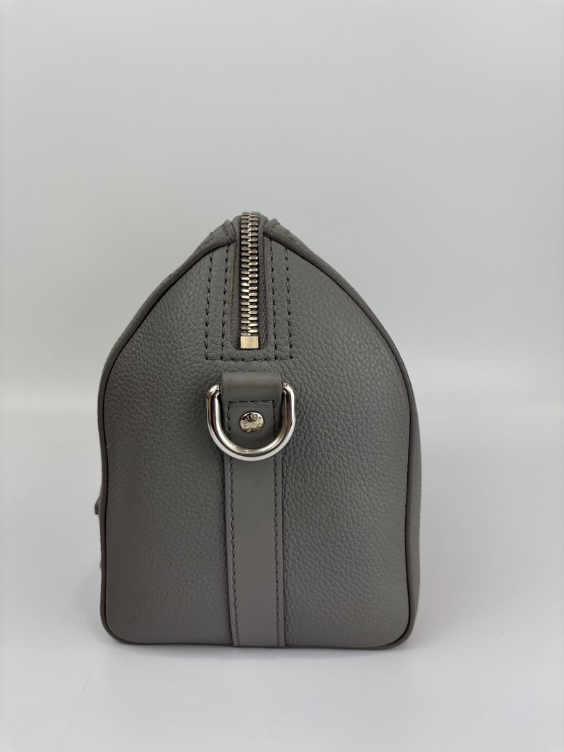 City Keepall Aerogram Gray Grained Calfskin