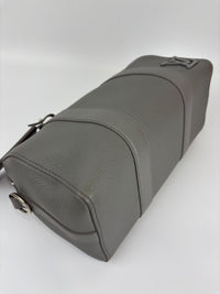 City Keepall Aerogram Gray Grained Calfskin