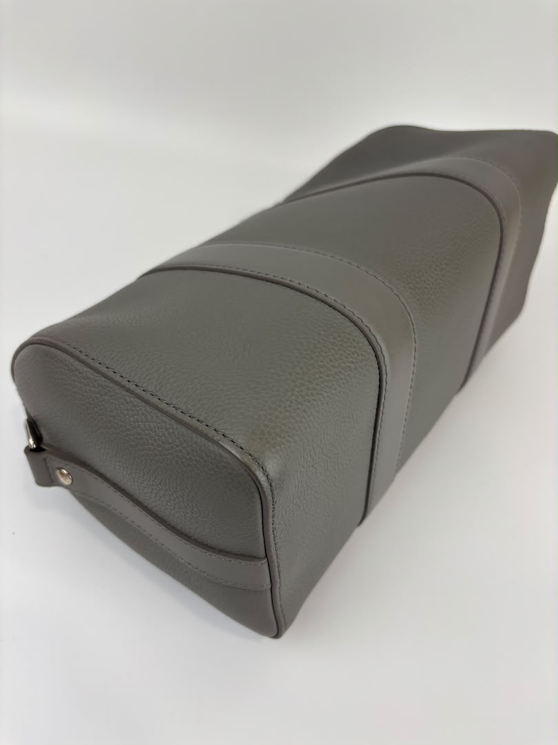 City Keepall Aerogram Gray Grained Calfskin