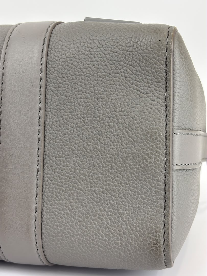 City Keepall Aerogram Gray Grained Calfskin