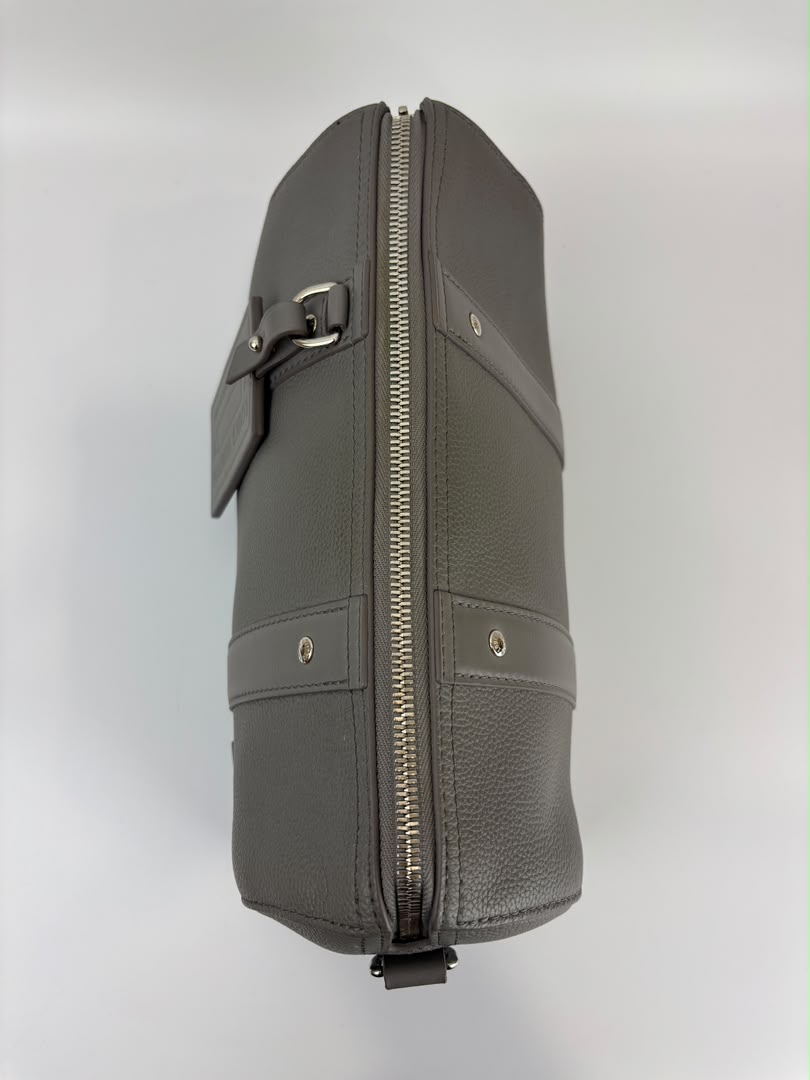 City Keepall Aerogram Gray Grained Calfskin