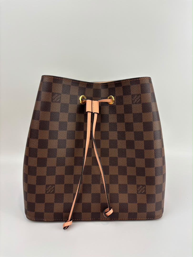 Damier Ebene Neonoe MM Venus Pink