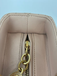 Large Lady Dior Light Pink Quilted Cannage Lambskin