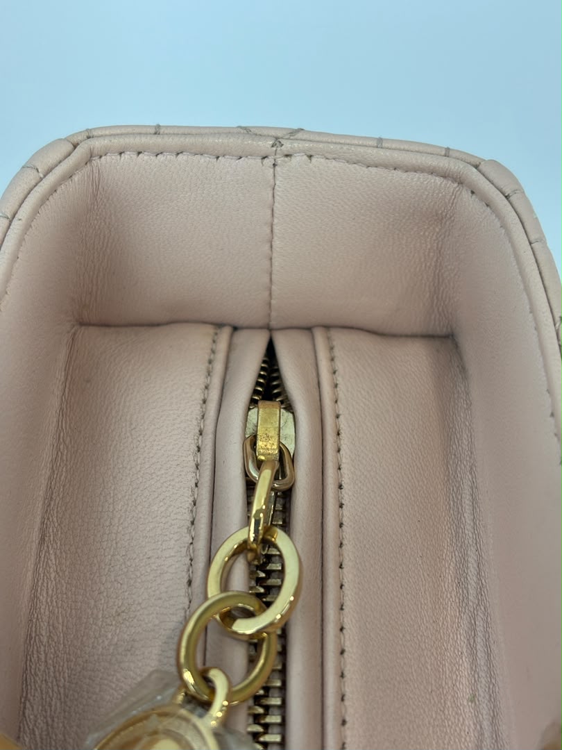 Large Lady Dior Light Pink Quilted Cannage Lambskin
