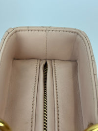 Large Lady Dior Light Pink Quilted Cannage Lambskin