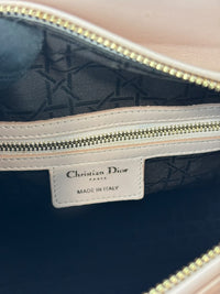 Large Lady Dior Light Pink Quilted Cannage Lambskin