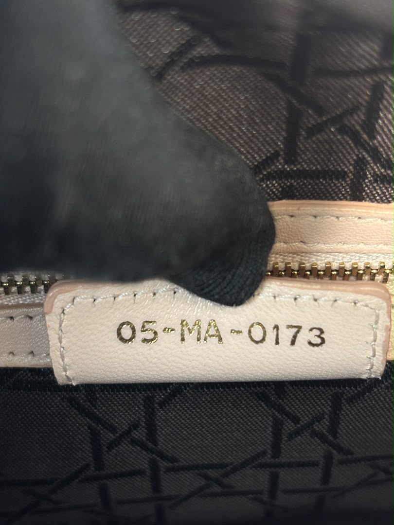 Large Lady Dior Light Pink Quilted Cannage Lambskin