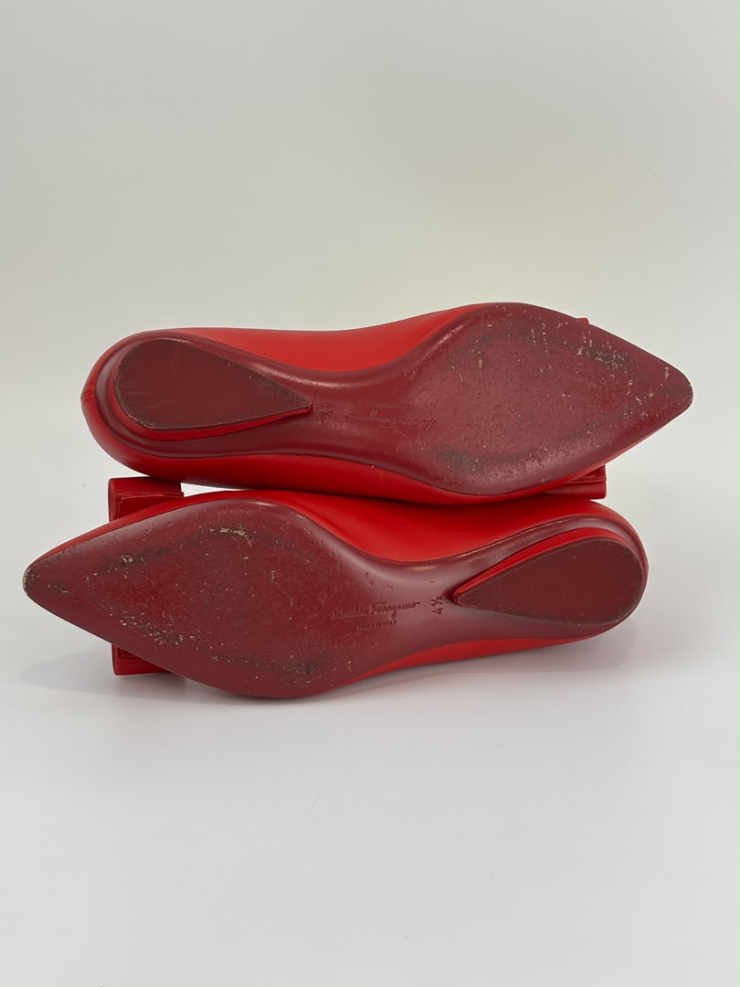 Viva Nappa Calf Ballet Flats in Lipstick Size 35