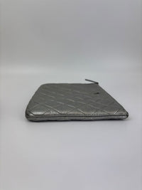 Small O Case Iridescent Silver Lambskin RHW