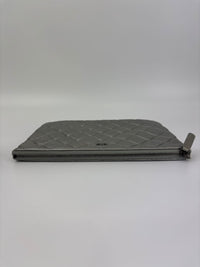 Small O Case Iridescent Silver Lambskin RHW