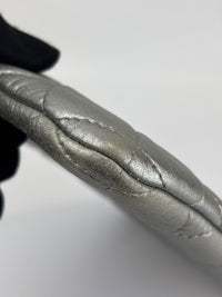 Small O Case Iridescent Silver Lambskin RHW