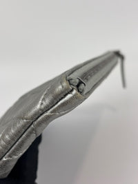 Small O Case Iridescent Silver Lambskin RHW