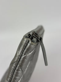 Small O Case Iridescent Silver Lambskin RHW