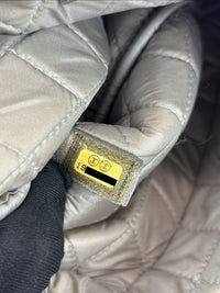 Small O Case Iridescent Silver Lambskin RHW