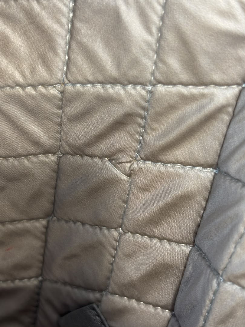 Small O Case Iridescent Silver Lambskin RHW