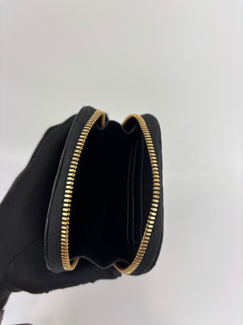 Lady Dior Call'in Dior Phone Holder in Black Cannage Lambskin